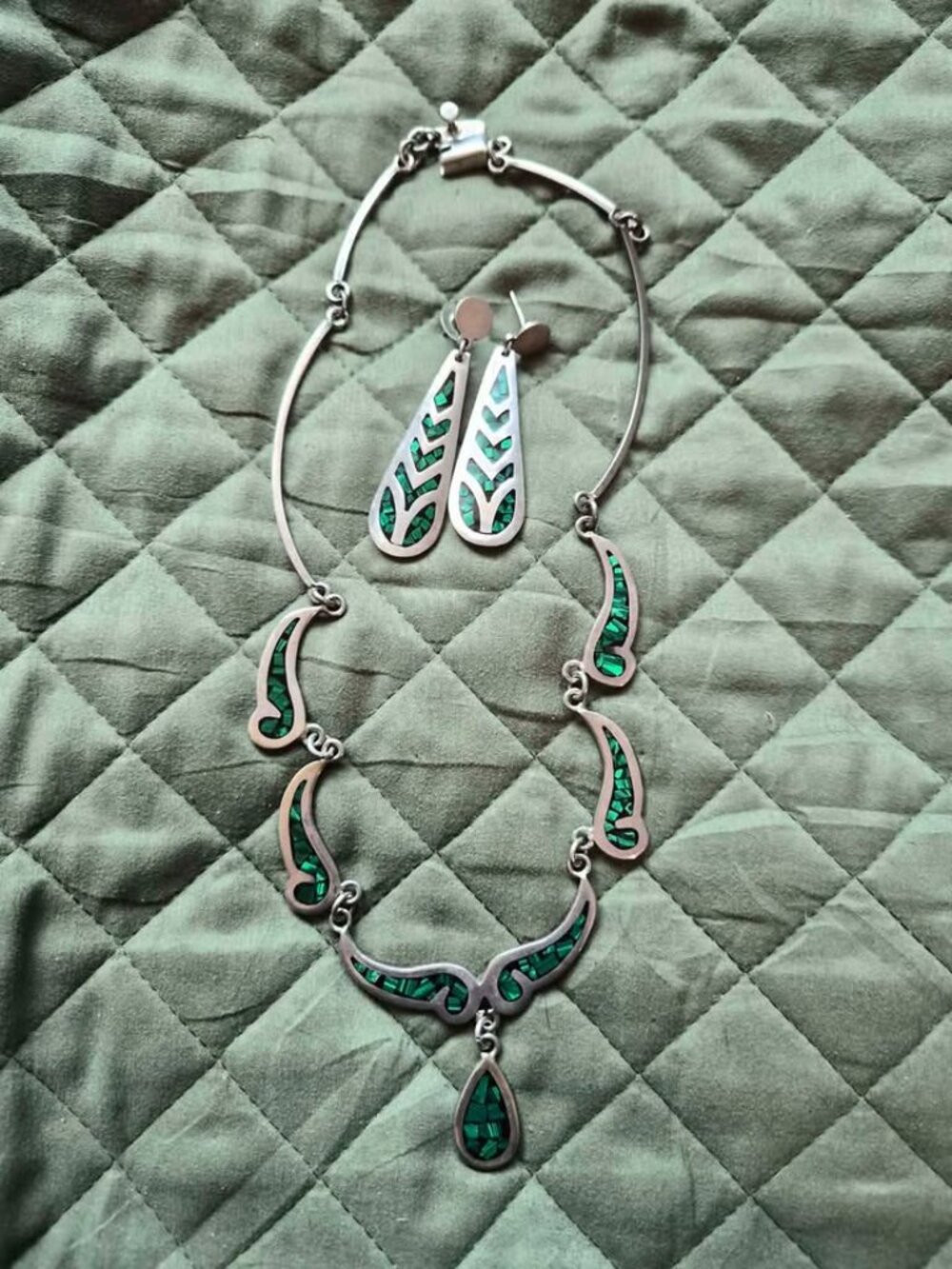 Vintage Mexican Taxco Jewelry Set